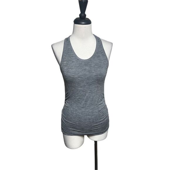 Athleta Heather Grey Racerback Tank Top XSmall - Picture 1 of 4
